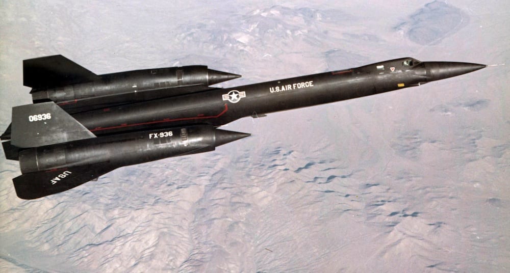 YF-12 flies test mission