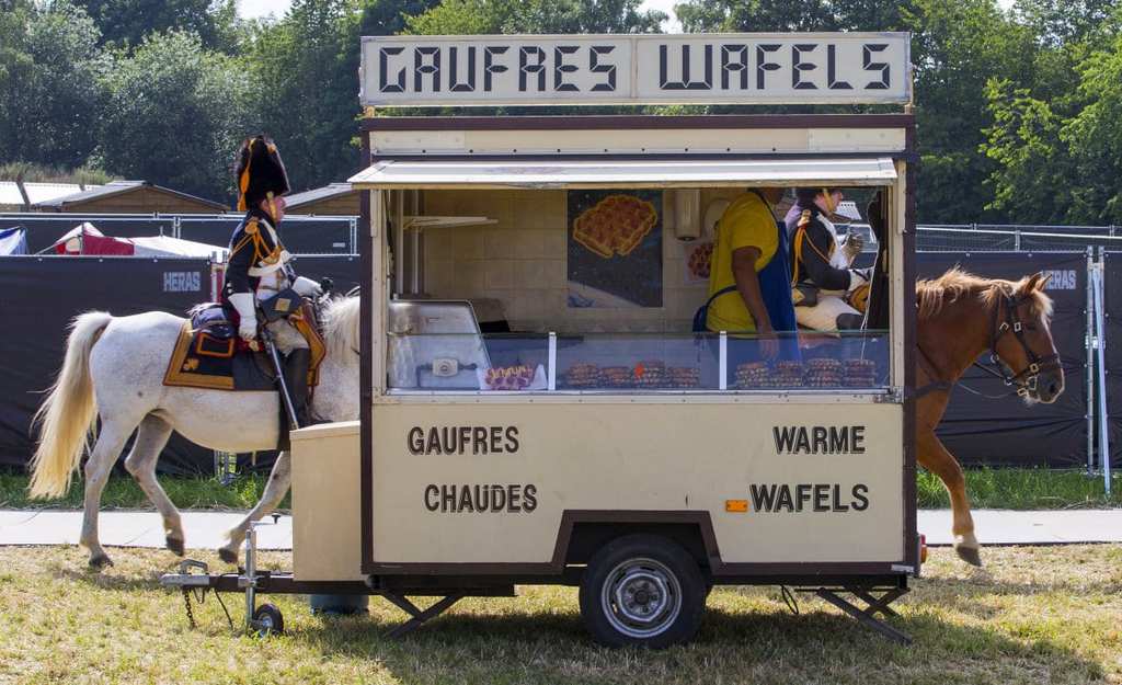 we-wish-this-half-horse-half-waffle-truck-was-real-its-actually-just-a-well-timed-shot-as-two-horses-pass-behind-a-truck-during-celebrations-for-the-battle-of-waterloo-in-belgium-on-june-18-2015
